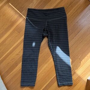 Lululemon Stripped Cropped Leggings